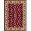 Radici USA Como Traditional Oriental Floral Red Rectangular Polypropylene Area Rug 3'3