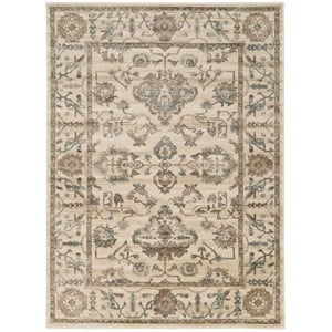 Radici USA Colosseo 7'10&quot x 10'6&quot Rectangular Fabric Rug in Bone White