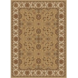Radici USA Como Traditional Oriental Floral Beige Rectangular Polypropylene Area Rug 5'5