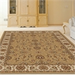 Radici USA Como Traditional Oriental Floral Beige Rectangular Polypropylene Area Rug 7'9