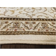 Radici USA Como Traditional Oriental Ivory Rectangular Polypropylene Area Rug 3'3