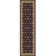 Radici USA Como Traditional Oriental Floral Blue Runner Polypropylene Rug 2'2