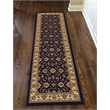 Radici USA Como Traditional Oriental Floral Blue Runner Polypropylene Rug 2'2
