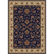 Radici USA Como Traditional Oriental Floral Blue Rectangular Polypropylene Area Rug 7'9