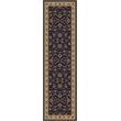 Radici USA Como Traditional Oriental Floral Blue Runner Polypropylene Rug 2'2