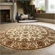 Radici USA Como Traditional Oriental Floral Ivory 5'3