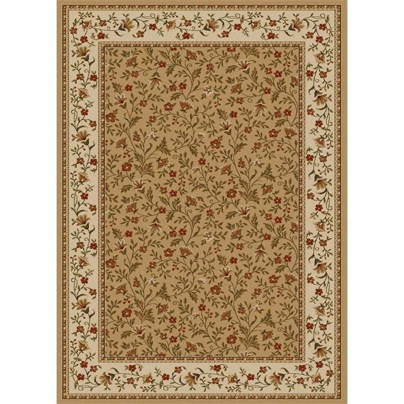 Radici USA Como 8' x 8' Circular Fabric Rug in Brown