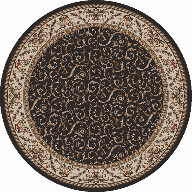 Radici USA Como Traditional Oriental Brown 5'3