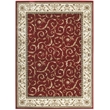 Radici USA Como Traditional Oriental Red Rectangular Polypropylene Area Rug 3'3