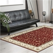 Radici USA Como Traditional Oriental Red Rectangular Polypropylene Area Rug 3'3