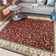 Radici USA Como Traditional Oriental Red Rectangular Polypropylene Area Rug 5'5