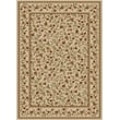 Radici USA Como Transitional Botanical Ivory Rectangular Polypropylene Area Rug 7'9