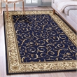 Radici USA Como Traditional Oriental Blue Rectangular Polypropylene Area Rug 3'3