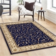 Radici USA Como Traditional Oriental Blue Rectangular Polypropylene Area Rug 5'5