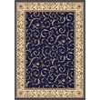 Radici USA Como Traditional Oriental Blue Rectangular Polypropylene Area Rug 5'5