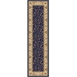 Radici USA Como Traditional Oriental Blue Runner Polypropylene Rug 2'2