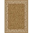 Radici USA Como Transitional Botanical Beige 8' Round Polypropylene Area Rug
