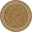 Radici USA Como Transitional Botanical Beige 8' Round Polypropylene Area Rug