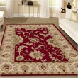 Radici USA Como Traditional Oriental Red Rectangular Polypropylene Area Rug 3'3