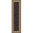 Radici USA Como Transitional Botanical Blue Runner Polypropylene Rug 2'2