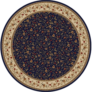Radici USA Como 8' x 8' Circular Fabric Rug in Blue