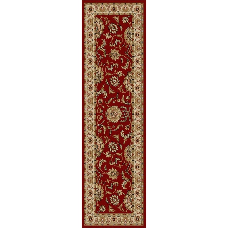 Radici USA Como Traditional Oriental Red Runner Polypropylene Rug 2'2