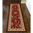 Radici USA Como Traditional Oriental Red Runner Polypropylene Rug 2'2