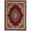 Radici USA Como Traditional Medallion Red Rectangular Polypropylene Area Rug 3'3