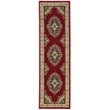 Radici USA Como Traditional Medallion Red Runner Polypropylene Rug 2'2