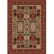 Radici USA Como Traditional Geometric Red Rectangular Polypropylene Area Rug 3'3