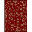Radici USA Como Transitional Botanical Red Rectangular Polypropylene Area Rug 5'5