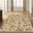 Radici USA Como Transitional Botanical Ivory Rectangular Polypropylene Area Rug 3'3