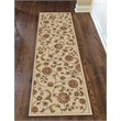 Radici USA Como Transitional Botanical Ivory Runner Polypropylene Rug 2'2