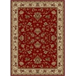 Radici USA Como Traditional Oriental Floral Red Rectangular Polypropylene Area Rug 3'3