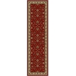 Radici USA Como Traditional Oriental Floral Red Runner Polypropylene Rug 2'2