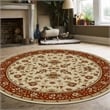 Radici USA Como Traditional Oriental Floral Ivory 5'3