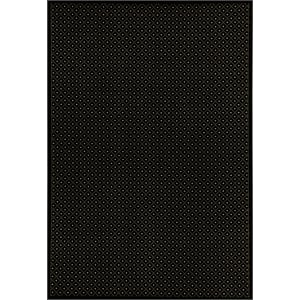 Como 782 Transitional Geometric Black Rectangular Polypropylene Area Rug 3'3&quotx4'11&quot