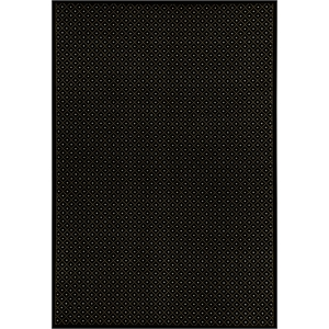 Como 782 Transitional Geometric Black Rectangular Polypropylene Area Rug 5'5&quotx7'7&quot