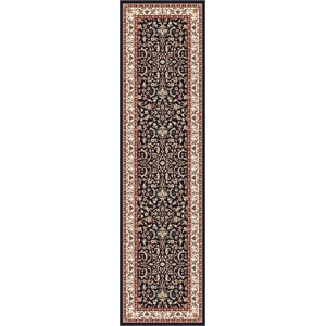 Radici USA Noble 2'2&quot x 8' Rectangular Fabric Rug in Black