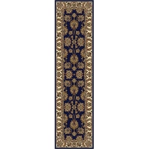 Radici USA Noble Traditional Oriental 2'2&quot x 8' Rectangular Polypropylene Area Rug in Blue