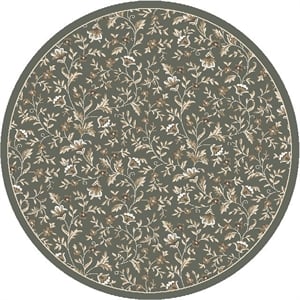 Radici USA Pisa Botanical Floral Light Green 7'10&quot Round Polypropylene Area Rug