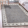 Radici USA Pisa Traditional Vine Floral Gray Rectangular Polypropylene Area Rug 5'3