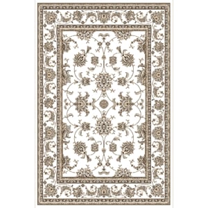 Radici USA Pisa Traditional Oriental Bone White Rectangular Polypropylene Area Rug 7'10&quot x 10'6&quot