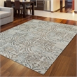 Radici USA Pisa Transitional Damask Beige Rectangular Polypropylene Area Rug 3'3