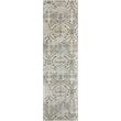 Radici USA Pisa Transitional Damask Beige Runner Polypropylene Rug 2'2