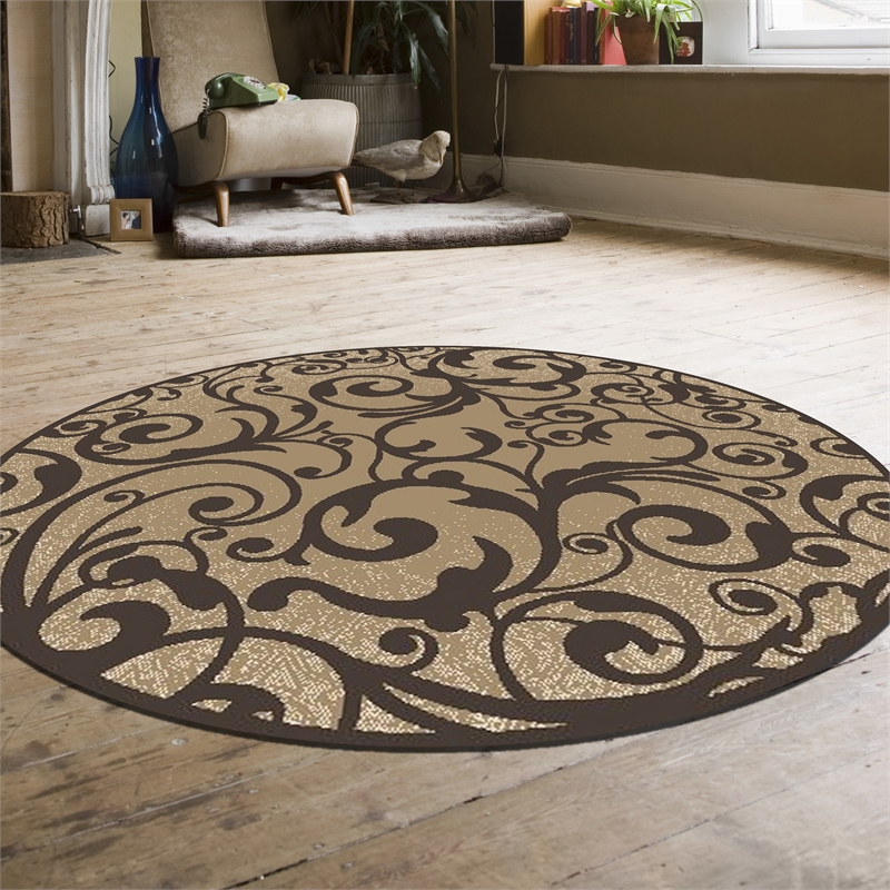 Radici USA Pisa Transitional Scroll Beige 7'10