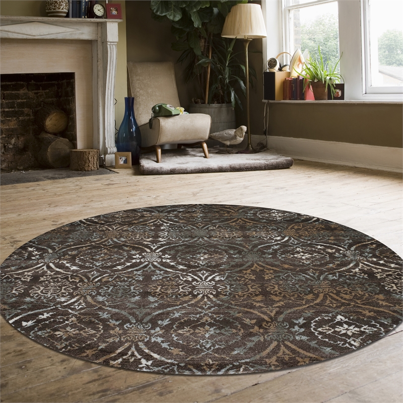Radici USA Pisa Transitional Damask Brown 5'3