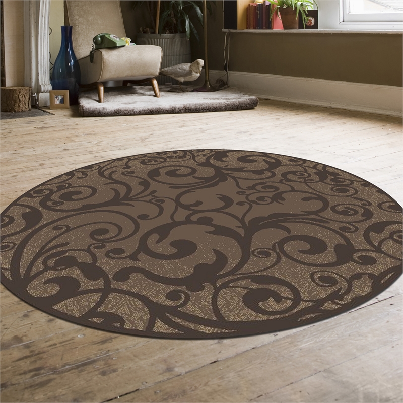 Radici USA Pisa Transitional Scroll Brown 5'3
