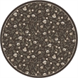 Radici USA Pisa Botanical Floral Brown 7'10
