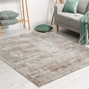 Livigno 1241 Transitional Striated Beige Polypropylene Area Rug 3'3&quot x 4'11&quot